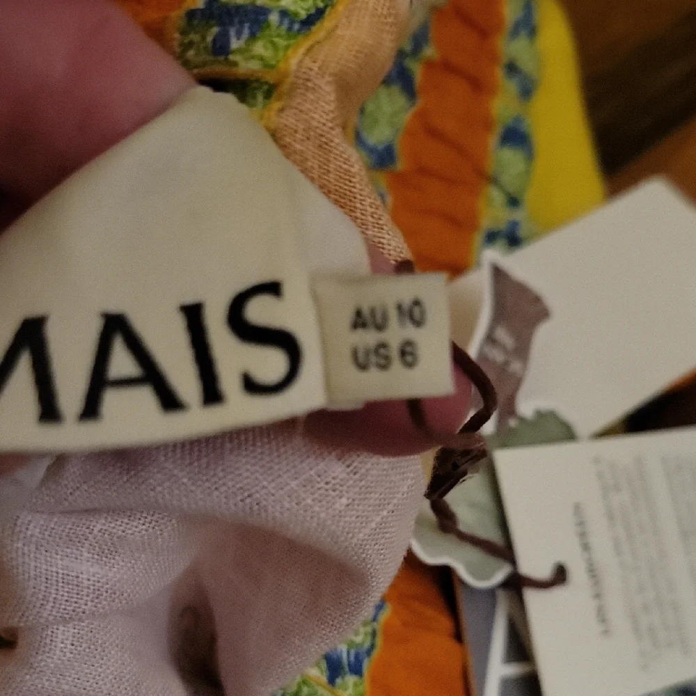 Alemais Multicolor Graphic Print Linen Shorts - Picture 4 of 8